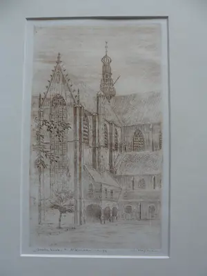 Willem Hopman - Ets. De Grote kerk te Alkmaar kopen? Bied vanaf 35!