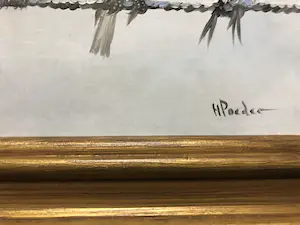 Henk Poeder - Twee Mussjes op prikkeldraad kopen? Bied vanaf 50!