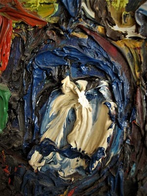 Jan Battermann - Krachtig Pasteus Abstract OLIEVERF 1957- Museum Fodor expositie- gesigneerd kopen? Bied vanaf 30!