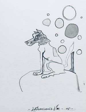 John van 't Slot - inkttekening - zonder titel - 2005 kopen? Bied vanaf 125!