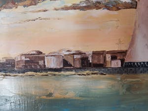 Niet of onleesbaar gesigneerd - Zicht op kerncentrale kopen? Bied vanaf 1!