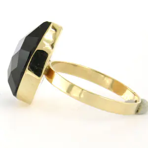 BWG gele ring bezet met granaat - ringmaat 18 (57) kopen? Bied vanaf 200!