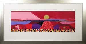 Ronald Boonacker - Zeefdruk, Bonaire - Ingelijst (Groot) verkocht voor € 40!