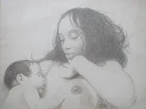 Aat Veldhoen - Moeder en kind. kopen? Bied vanaf 40!