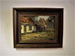 Niet of onleesbaar gesigneerd - Boeiend omstreeks 1930 geschilderd olieverf - gesigneerd kopen? Bied vanaf 1!