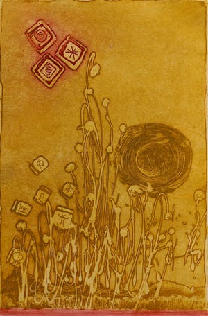 Jan Montyn - Les etoiles rouges, aquatint ets kopen? Bied vanaf 115!