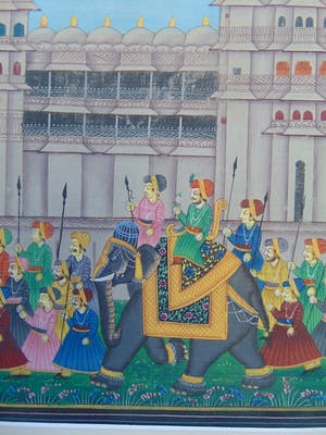 Niet of onleesbaar gesigneerd - Zijde schildering kopen? Bied vanaf 1!