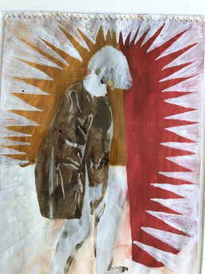 Gijs Assmann - zonder titel (lopend figuur) verkocht voor € 335!
