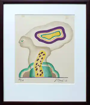 Jörg Remé - Litho (1969) - Ingelijst verkocht voor € 55!