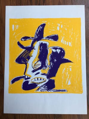 Anton Martineau - map met 4 zeefdrukken in oplage van 100 in opdracht gedrukt kopen? Bied vanaf 70!