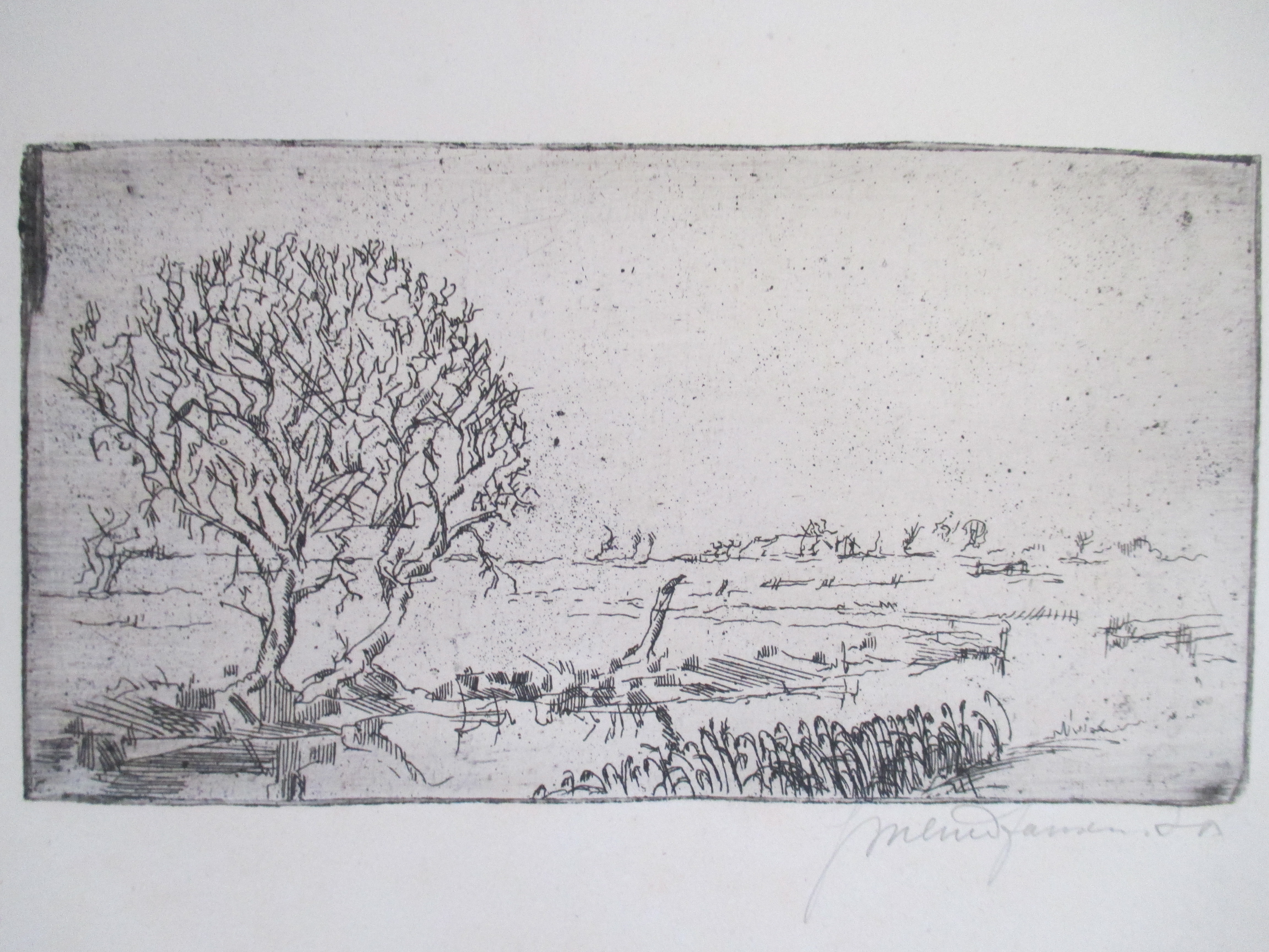 Jan Meine Jansen - Ets landschap kopen? Bied vanaf 20!