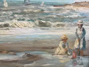 Cor Schaap - Spelen op het strand. kopen? Bied vanaf 375!