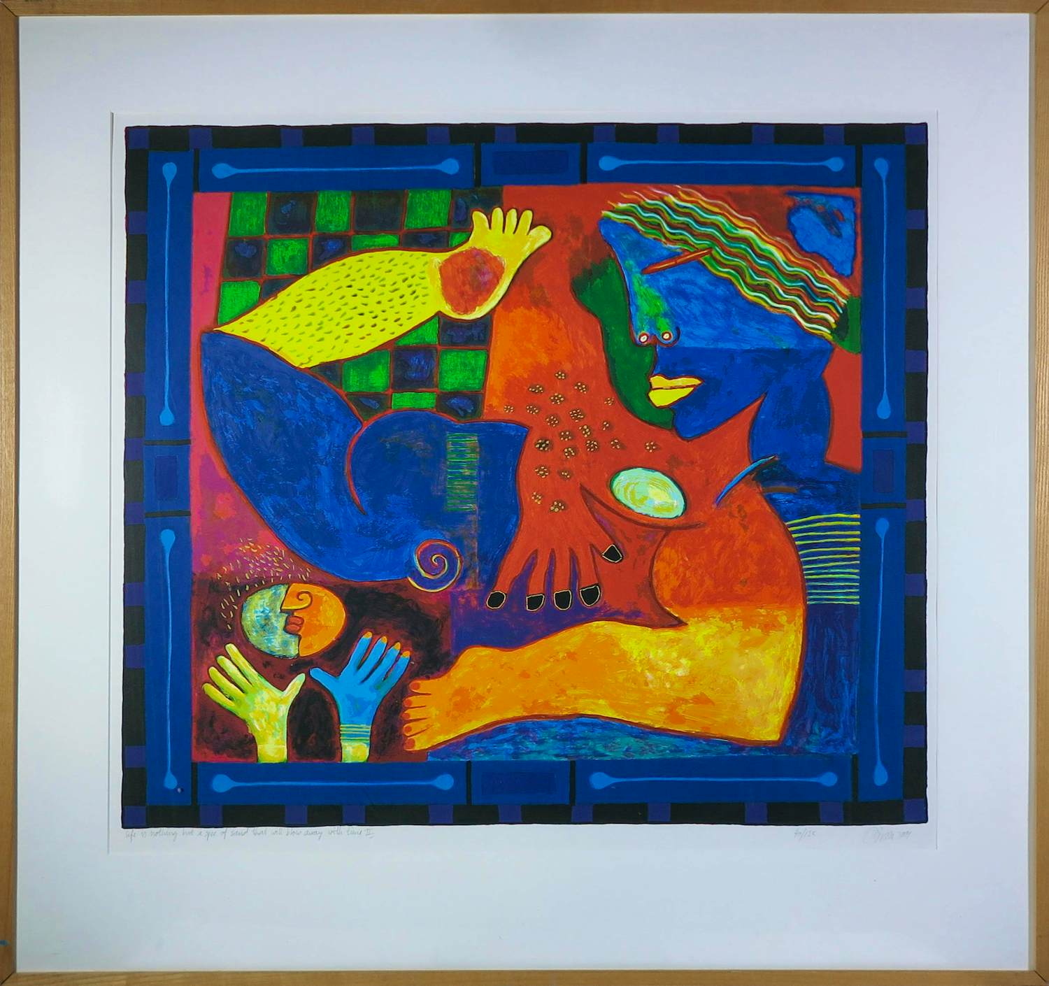 Clemens Briels - Zeefdruk op papier, Life is nothing but.. II - Ingelijst (Zeer groot) kopen? Bied vanaf 100!