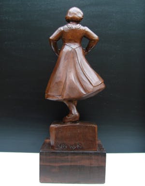 Charles van Wijk - Houten beeld -UNICA - in prijs verlaagd! kopen? Bied vanaf 350!