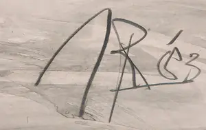 Aart Roos - Gemengde techniek, Zonder titel - Ingelijst (Groot) kopen? Bied vanaf 1!