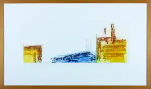 Olivier Beijn - Ets, Haven II - Ingelijst verkauft für € 35!
