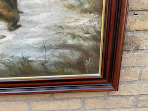 Onbekend - ‘Drie beren in de winter’ gesigneerd G.Hofman kopen? Bied vanaf 20!