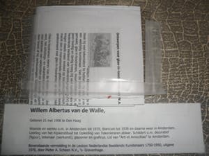 Willem van de Walle - Tekening van een pad met huizen en een vaart. kopen? Bied vanaf 25!