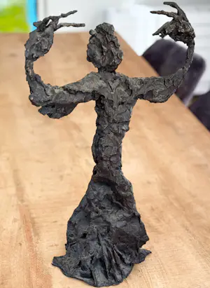 Jan Sierhuis - Bronzen sculptuur: "Tango danseres" kopen? Bied vanaf 1050!