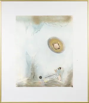 Josi Neuberger - Collage op papier, Zonder titel - Ingelijst kopen? Bied vanaf 1!