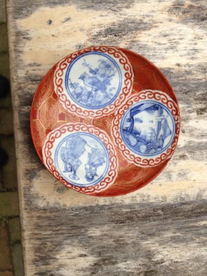 Niet of onleesbaar gesigneerd - Kutani eierschaal porseleinen schaaltje kopen? Bied vanaf 1!