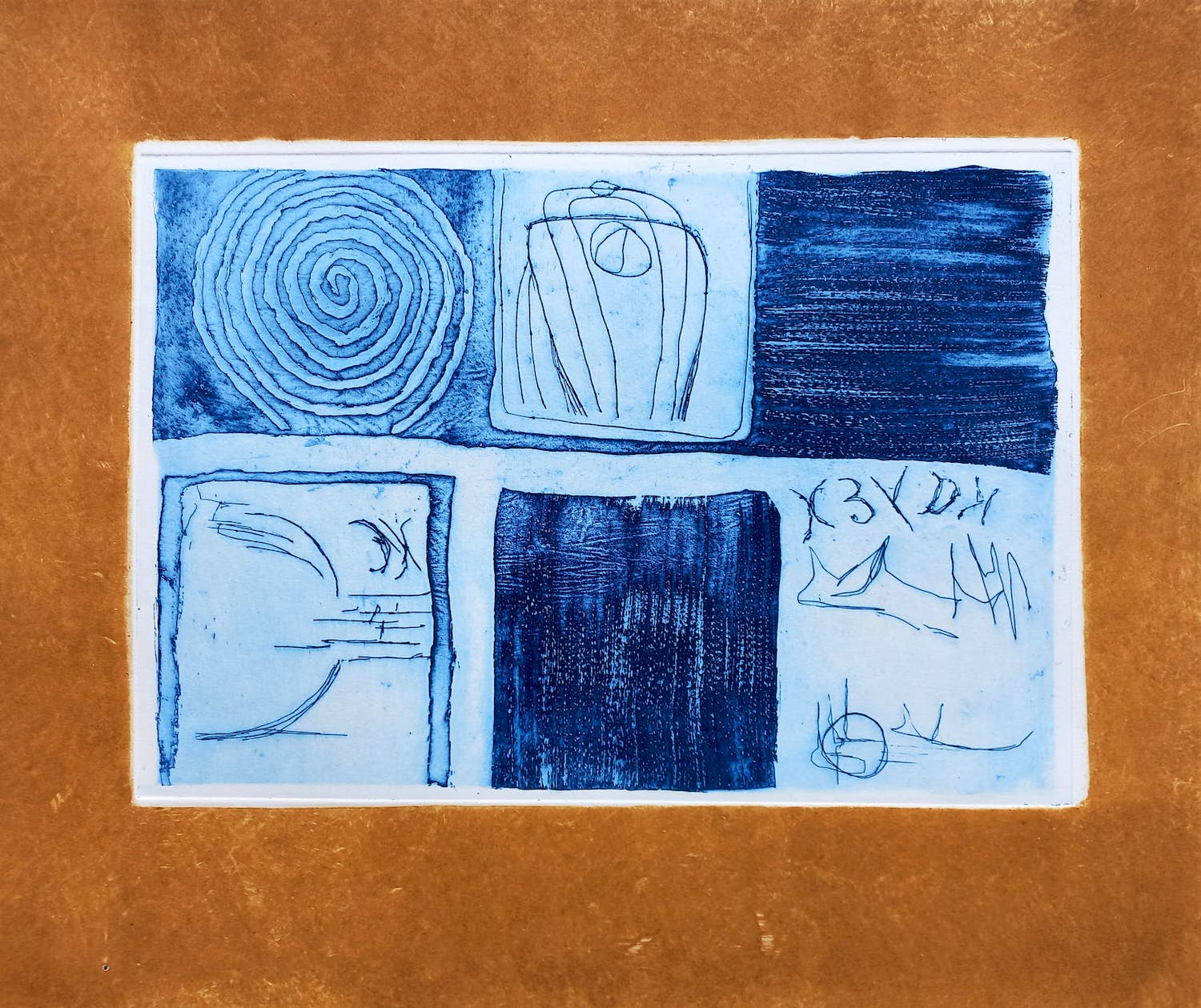 Jan Montyn - Sceau du Soleil, aquatint ets verkocht voor € 95!