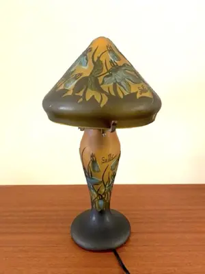 Emile Galle - Art Nouveau lamp - Gesigneerd kaufen? Bieten Sie von 200!