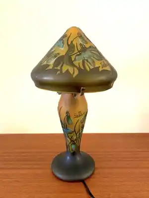 Emile Galle - Art Nouveau lamp - Gesigneerd vendu pour 240€ !
