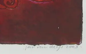 Jan van Delft - Zeefdruk, Morning glory - Ingelijst kopen? Bied vanaf 1!