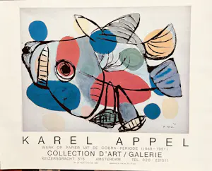 Karel Appel - Het Zonnedier, tentoonstellingsaffiche , Cobra kaufen? Bieten Sie von 35!