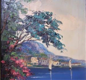 Jan Bevort - Mediterraan kustgezicht. kopen? Bied vanaf 60!