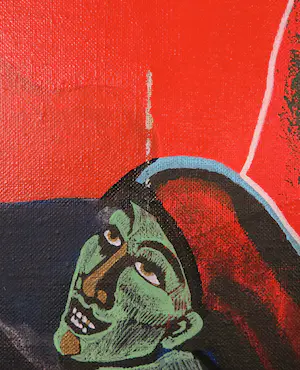 Rienke Enghardt - Olieverf op doek, Pullin' Cor's leg (Zeer groot) kopen? Bied vanaf 1!