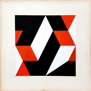 Georg Ruijter - Compositie 4 [unicum] - 21943 - ingelijst kopen? Bied vanaf 275!