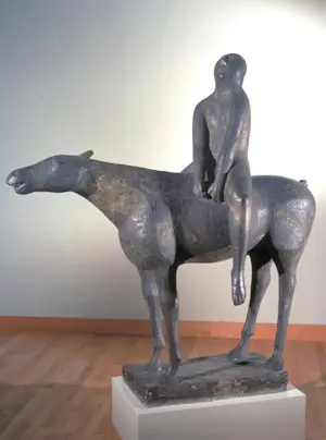 Peter Harskamp - Ruiter te paard. kopen? Bied vanaf 2350!