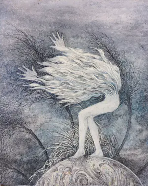 Judith Vermeeren-Neet - Olieverf op paneel, Storm - Ingelijst kopen? Bied vanaf 80!