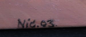 Frans Nicolai - Gemengde techniek op doek, Rood en zwart - Ingelijst kopen? Bied vanaf 100!