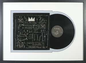 Jean-Michel Basquiat - LP-hoes, Rammellzee, K-Rob: Beat Bop - Ingelijst verkocht voor € 1!