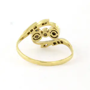 18k goud en platina ring met roos geslepen diamant tot. 0.05ct kaufen? Bieten Sie von 270!