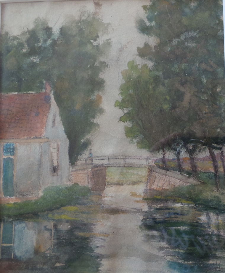 Niet of onleesbaar gesigneerd - Landschapje  kopen? Bied vanaf 1!