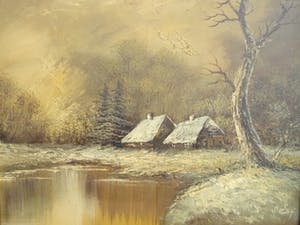 Henner Knauf - Winterlandschap kopen? Bied vanaf 85!