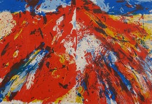 Jan Cremer - Zeefdruk, Zonder titel- Ingelijst (Groot) kopen? Bied vanaf 150!