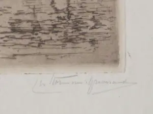 Carel Nicolaas Storm van 's-Gravesande - Watergezicht over Bergen op Zoom - Ets kopen? Bied vanaf 80!