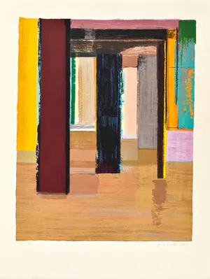 Helmuth van Galen - Abstract met roze kopen? Bied vanaf 50!