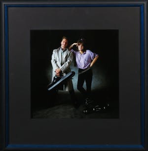 Paul Huf - Foto, Saxofonisten Hans en Candy Dulfer - Ingelijst kopen? Bied vanaf 80!