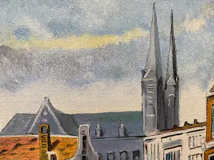 Niet of onleesbaar gesigneerd - bloemenverkoope aan de gracht kopen? Bied vanaf 1!