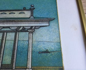 Rob Clous - Uitzicht op Zee II | Kleuren ets (V/X) - ingelijst kopen? Bied vanaf 45!