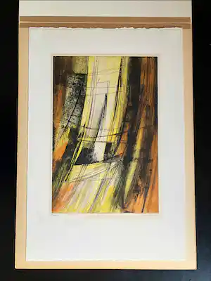 Terry Haass - Original Farbige Aquatinta Radierung vendu pour 198€ !