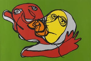 Karel Appel - Putting Green Kiss kopen? Bied vanaf 475!