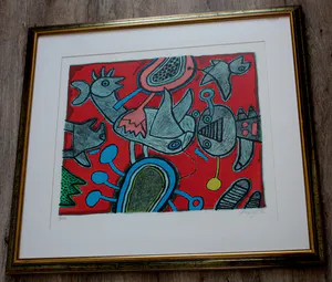 Corneille - Kleurenlitho: 1992(Nette lijst) kopen? Bied vanaf 399!