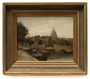 Willem G.F. Jansen - Prins Hendrikkade met st. Nicolaaskerk te Amsterdam kaufen? Bieten Sie von 800!